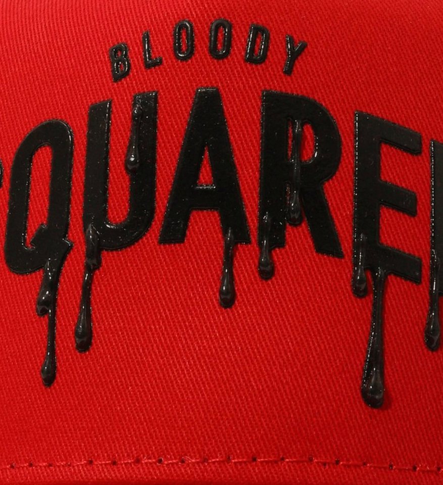 Dsquared2 Baseball Cap Halloween Horror Academy Limited Cap Mütze Basebalkappe Frontprint im tropfenden Blood-Design – Bild 4 von 5