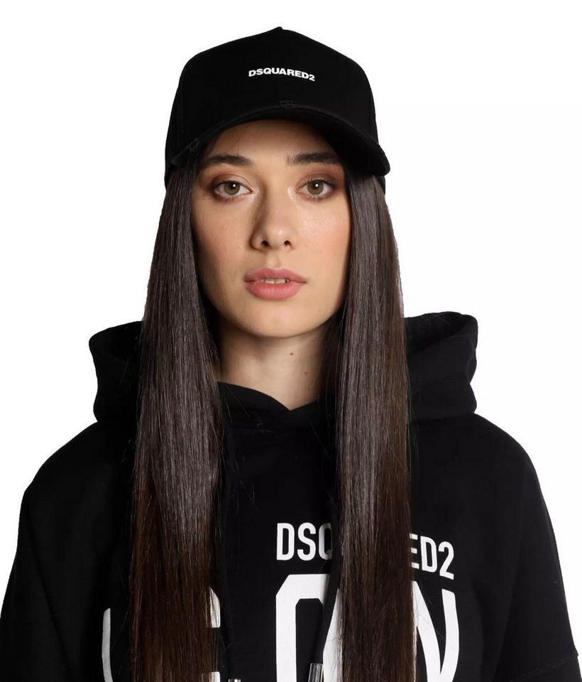 Dsquared2 Baseball Cap Mini Logo Icon Kappe Mütze Cap Basebalkappe Destroyed-Details für einen authentischen Used-Look – Bild 4 von 5