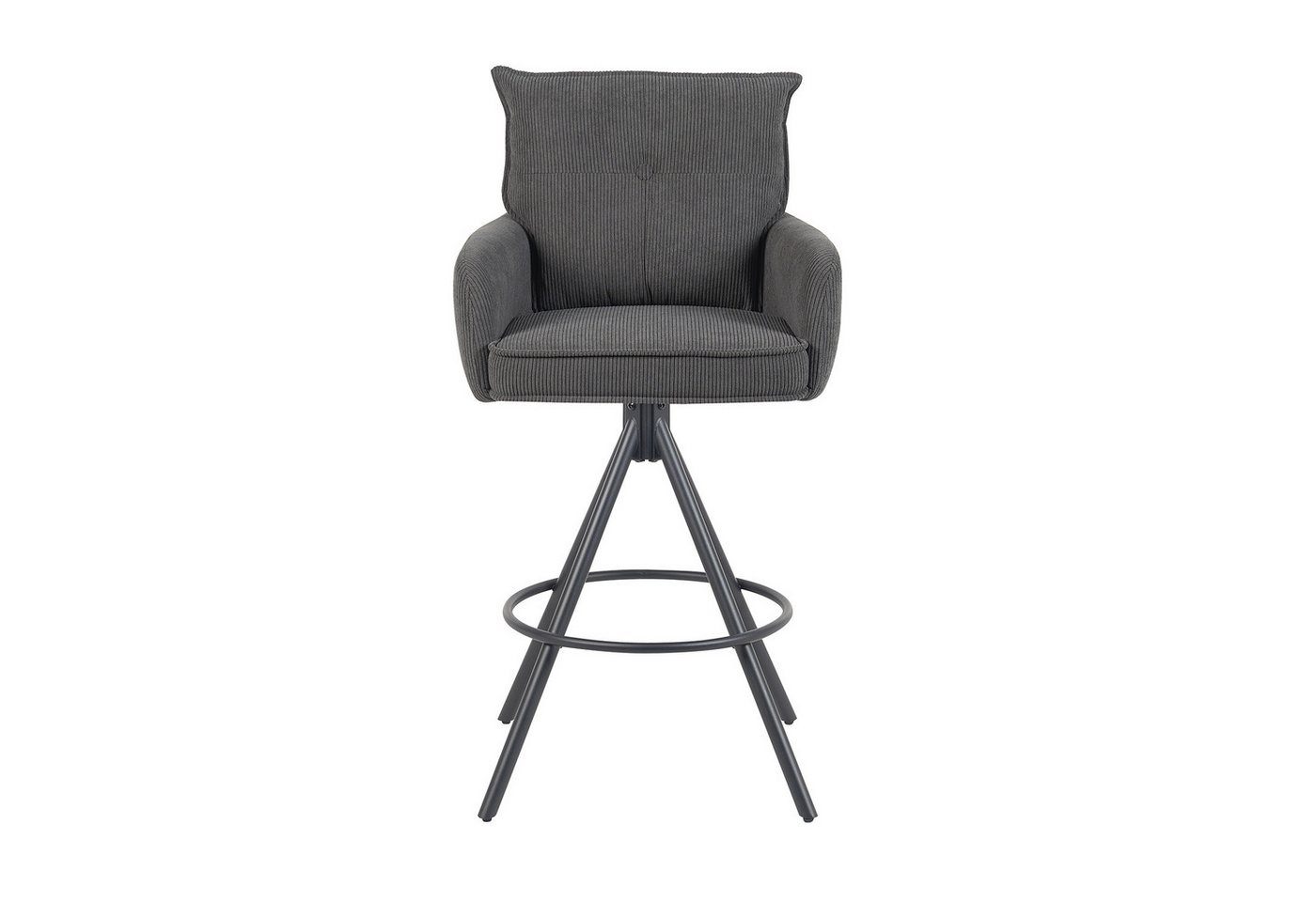 DUBI Möbel Barhocker Kira, Schwarz 360° drehbar im 2er-Set – Bild 4 von 5