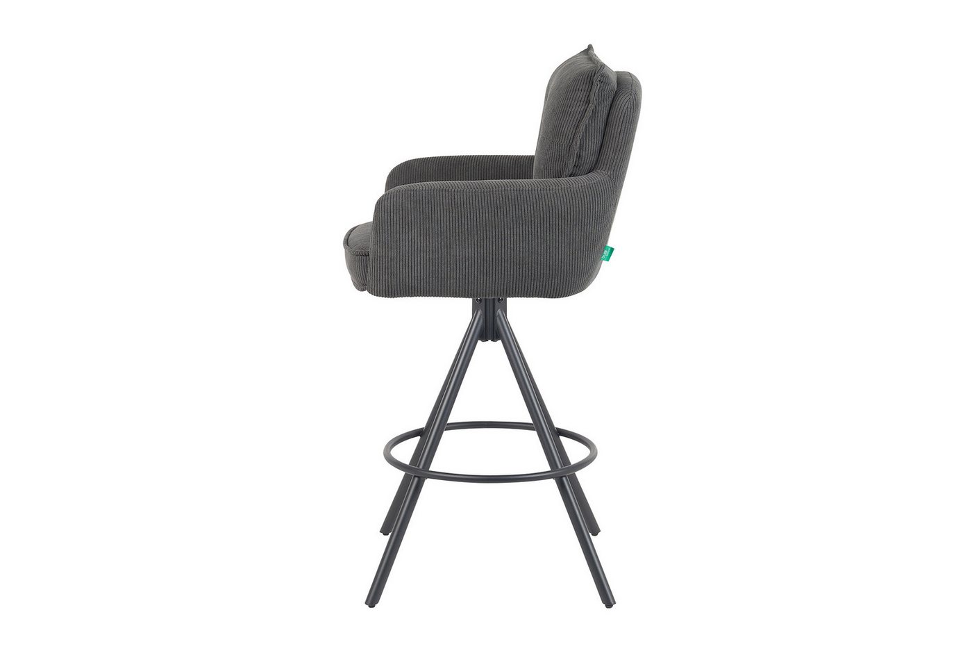 DUBI Möbel Barhocker Kira, Schwarz 360° drehbar im 2er-Set – Bild 5 von 5