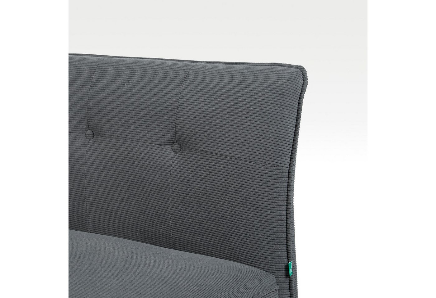 DUBI Möbel Essbank Emilia, Federkernbox gepolstert, mit Rückenlehne, 160cm, Metallgestell – Bild 5 von 5