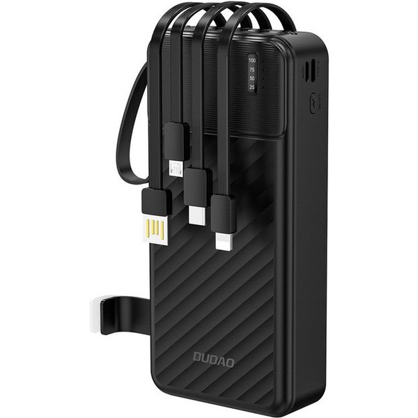 Dudao K11 PRO Powerbank 20000 mAh (5 V), 20000 mAh Powerbank mit 4 integrierten Kabeln