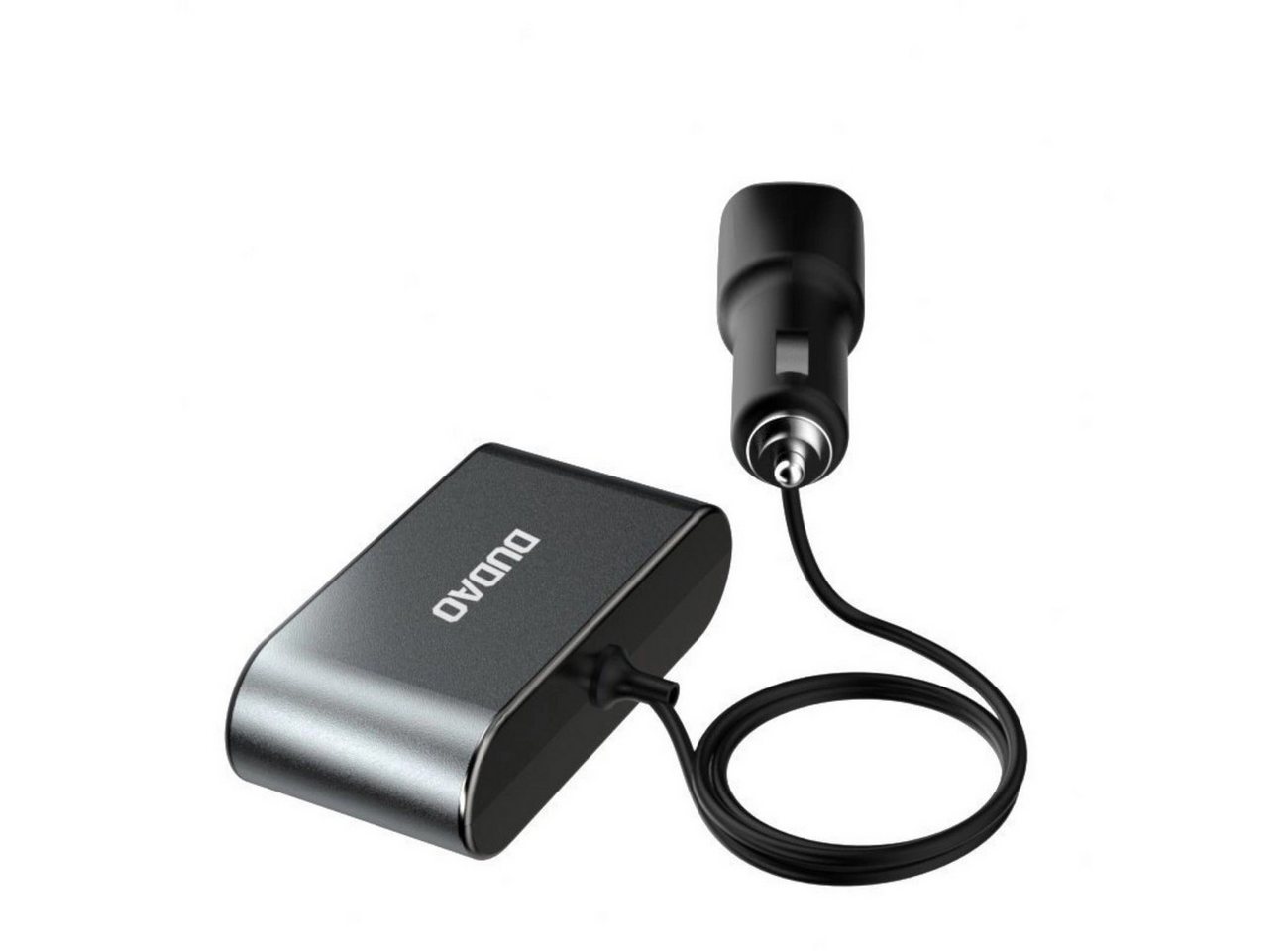 Dudao Zigarettenanzünder-Verteiler Autoladegerät 2x USB / 3x Zigarettenanzünder-Splitter (R1Pro schwarz) – Bild 4 von 5