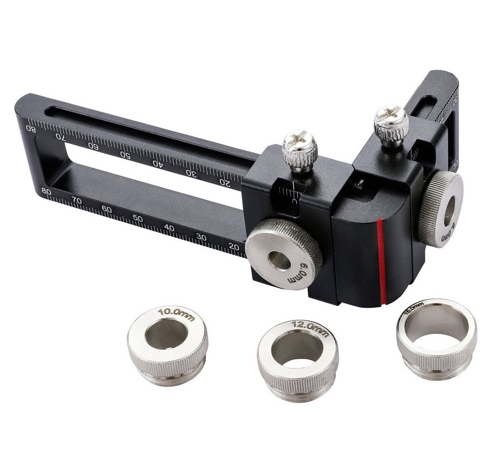 Dasqua Dübel-Set Dasqua 1804-6221 Verstellbare Universal-Dübellehre Aluminiumlegierung – Bild 5 von 5