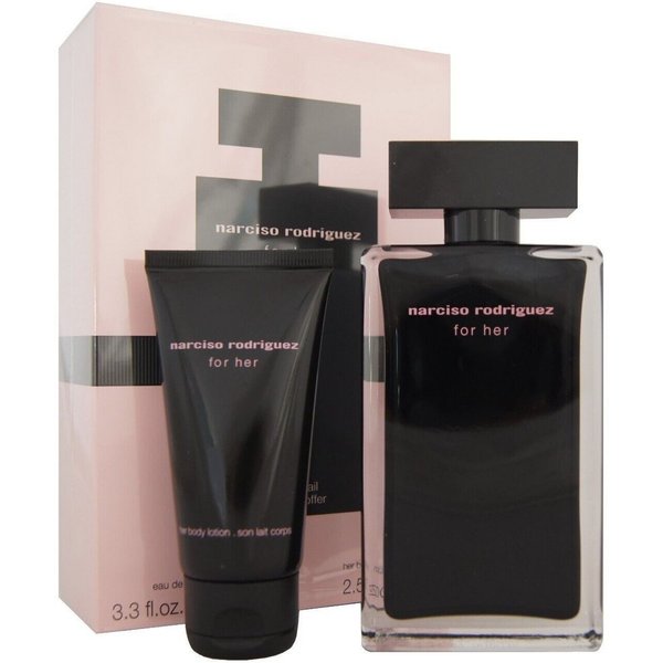 narciso rodriguez Duft-Set narciso rodriguez for her Eau de Toilette 100ml & Body Lotion 75ml, 1-tlg.
