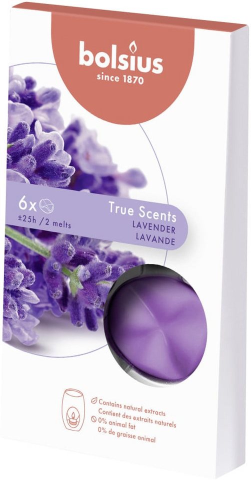 Bolsius Duftkerze Bolsius Aromatic Wax Melts Lavendel, 6er Pack – Bild 2 von 2