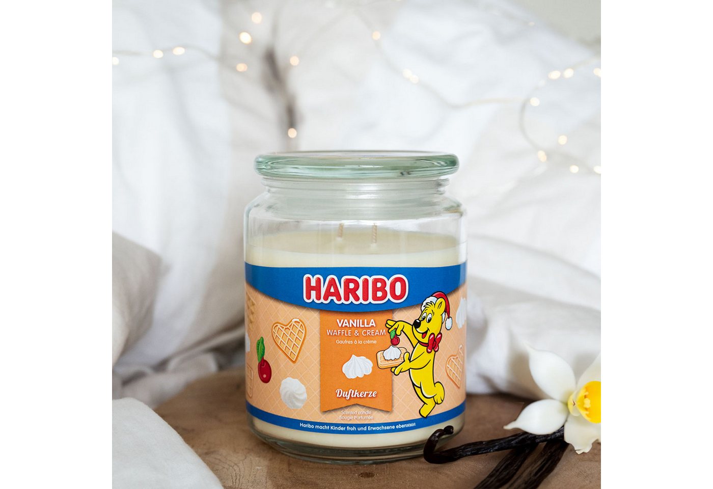 HARIBO Duftkerze Haribo™ (1-tlg), Vanilla Waffle Cream – Bild 2 von 5