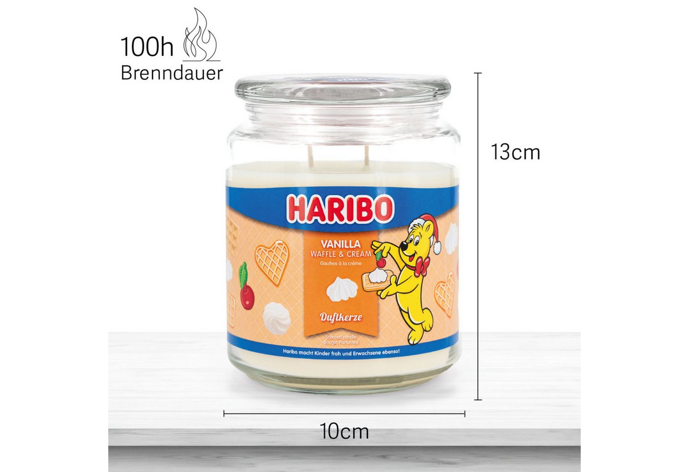 HARIBO Duftkerze Haribo™ (1-tlg), Vanilla Waffle Cream – Bild 3 von 5