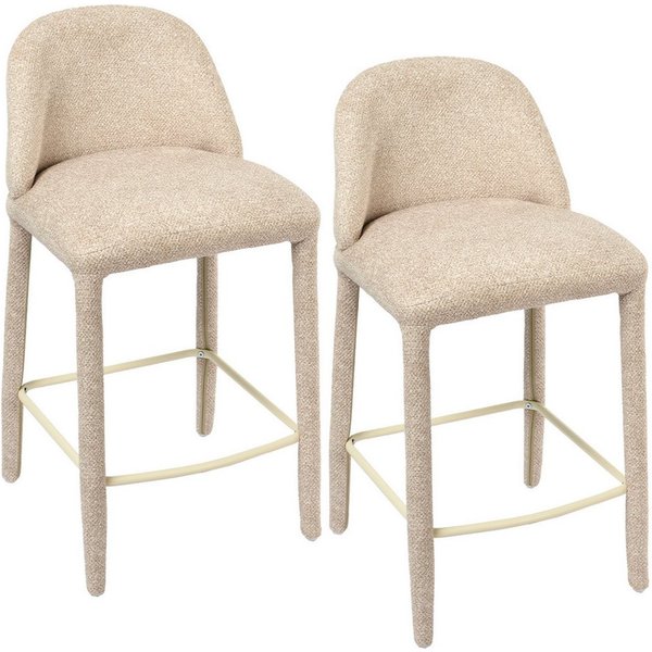 Duhome Barhocker (5520A1), 2er/4er Set, Barstuhl aus Bouclé