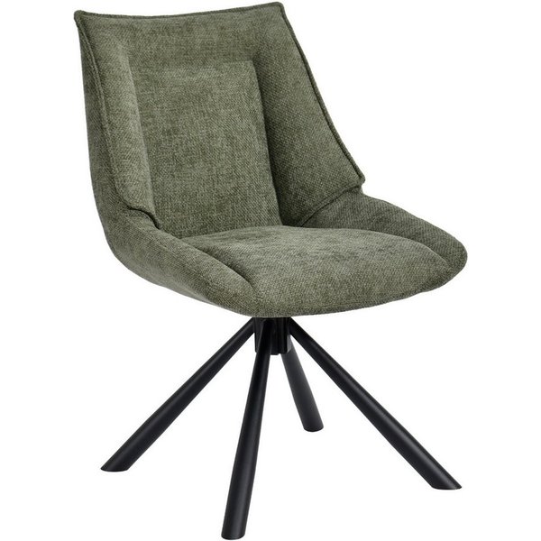 Duhome Esszimmerstuhl (8626A), 180° drehbar, Automatische Rückstellfunktion, Chenille-Stoff