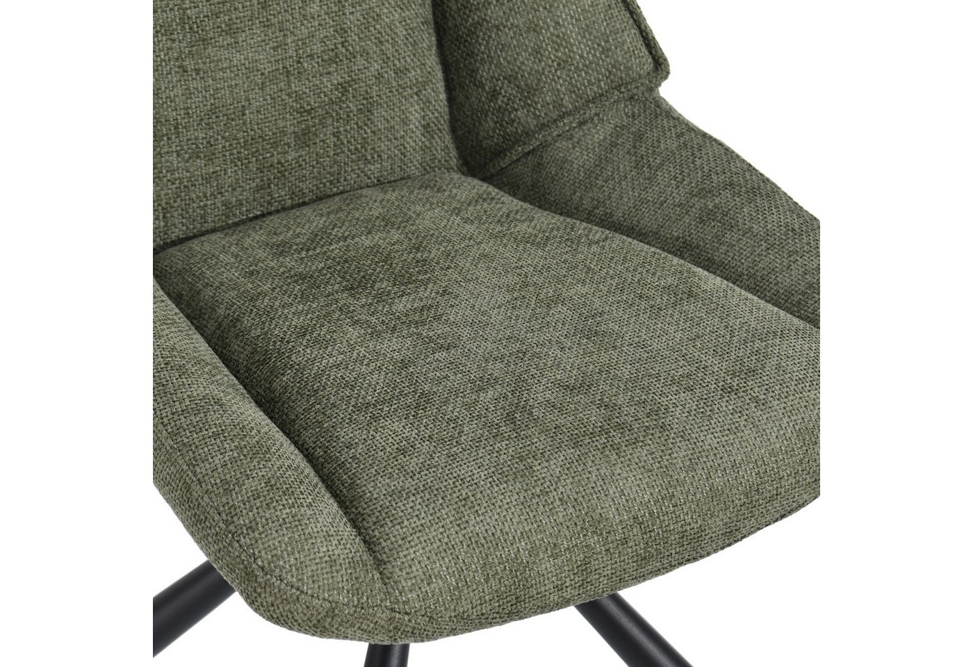 Duhome Esszimmerstuhl (8626A), 180° drehbar, Automatische Rückstellfunktion, Chenille-Stoff – Bild 5 von 5