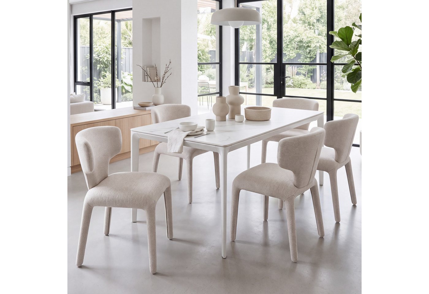 Duhome Esszimmerstuhl (8645), 2er Set, Bouclé-Material, Moderner Stil – Bild 2 von 5
