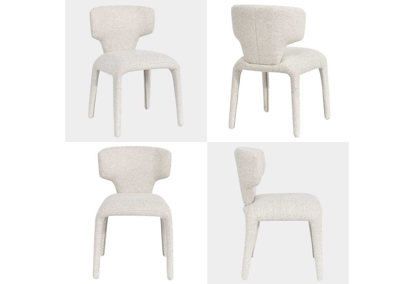 Duhome Esszimmerstuhl (8645), 2er Set, Bouclé-Material, Moderner Stil – Bild 5 von 5