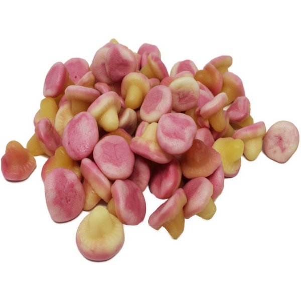 Dulceplus Süßigkeit, Fruchtgummi Jelly Mushrooms fruchtig weiche Pilze halal 1000g