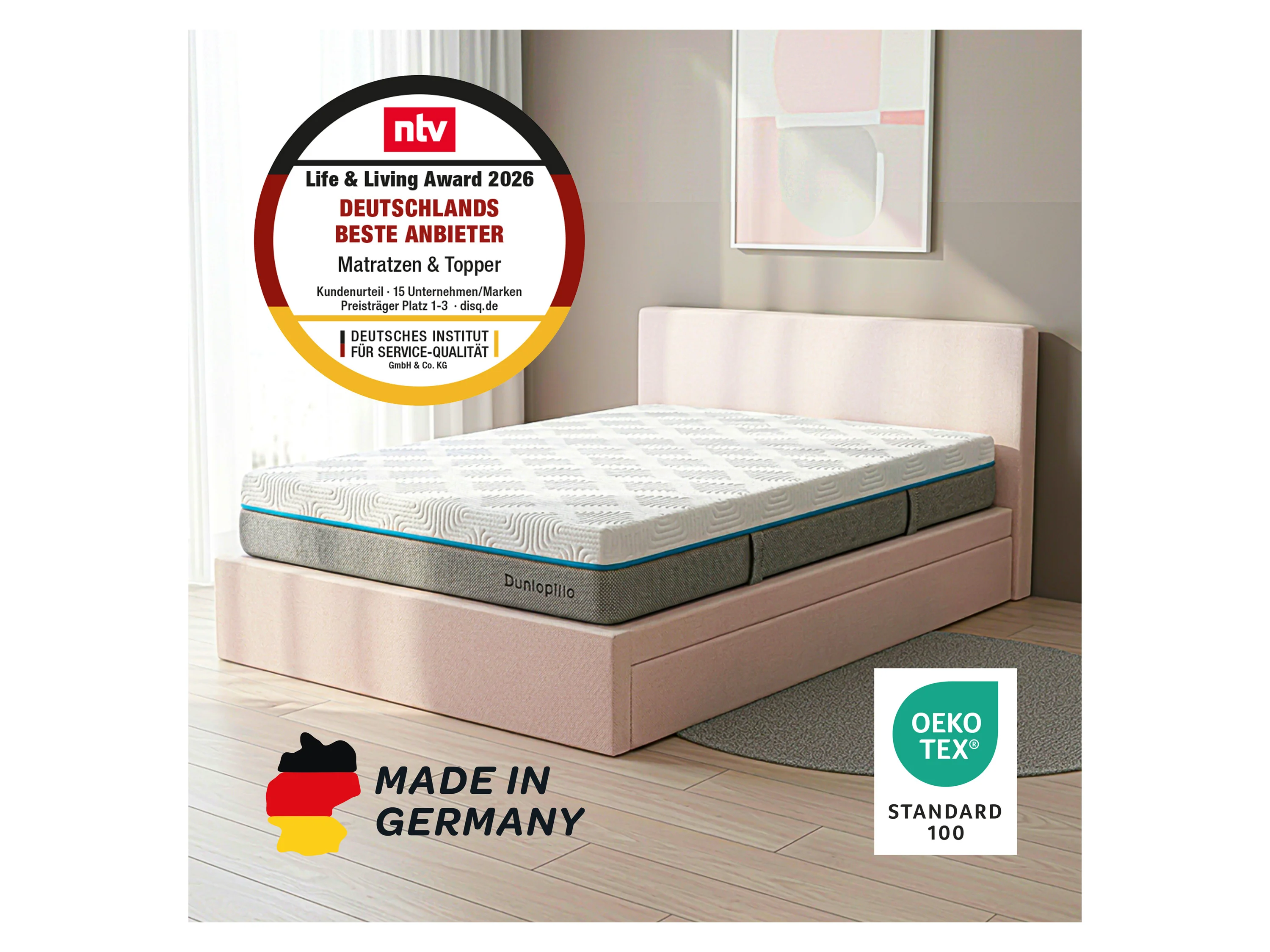 DUNLOPILLO BALANCE KS 1.000 (H2, 160 x 200 x 23 cm) – Bild 2 von 4