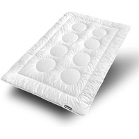Dunlopillo Baumwollbettdecke Fusion, Bettdecken für Sommer und Winter, Füllung: Polyester, Bezug: 100% Baumwolle, Bettdecke 135x200 cm, 155x220 cm, Dunlofill® H