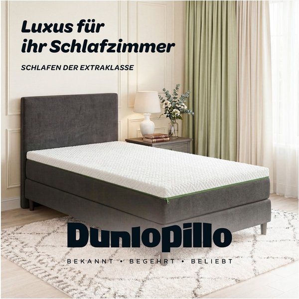 Dunlopillo, Topper Supreme, Premium Kaltschaumtopper, 90x200 & 140x200 cm, 7 cm hoch, Kaltschaum, Ideal für Personen mit Neigung zu nächtlichem Schwitzen