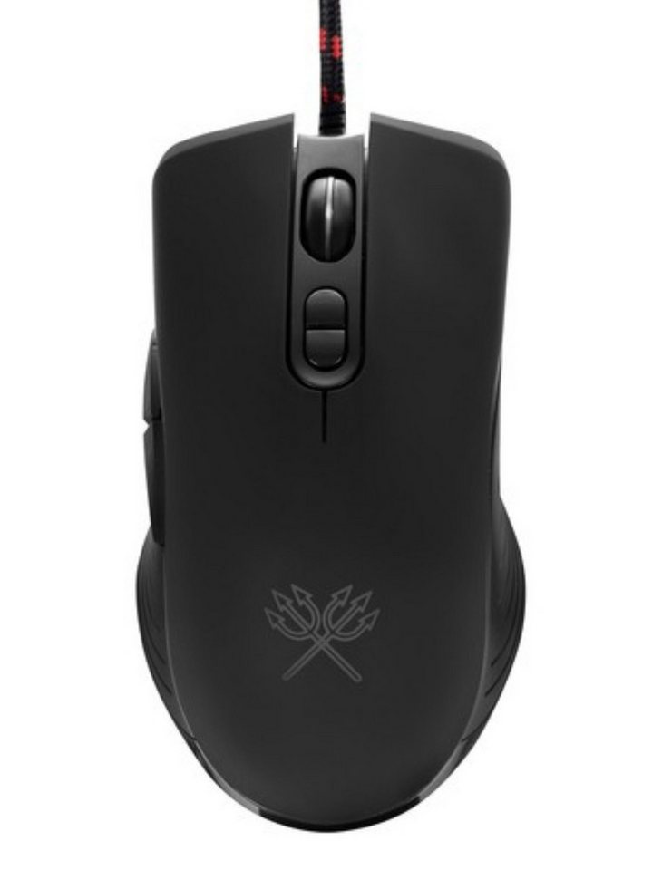 Dunmoon Kabelgebundene Gaming-Maus USB LED Hintergrundbeleuchtung Schwarz Gaming-Maus (kabelgebunden, LED-Beleuchtung Ergonomisch Rutschfeste Gleiter) – Bild 4 von 5