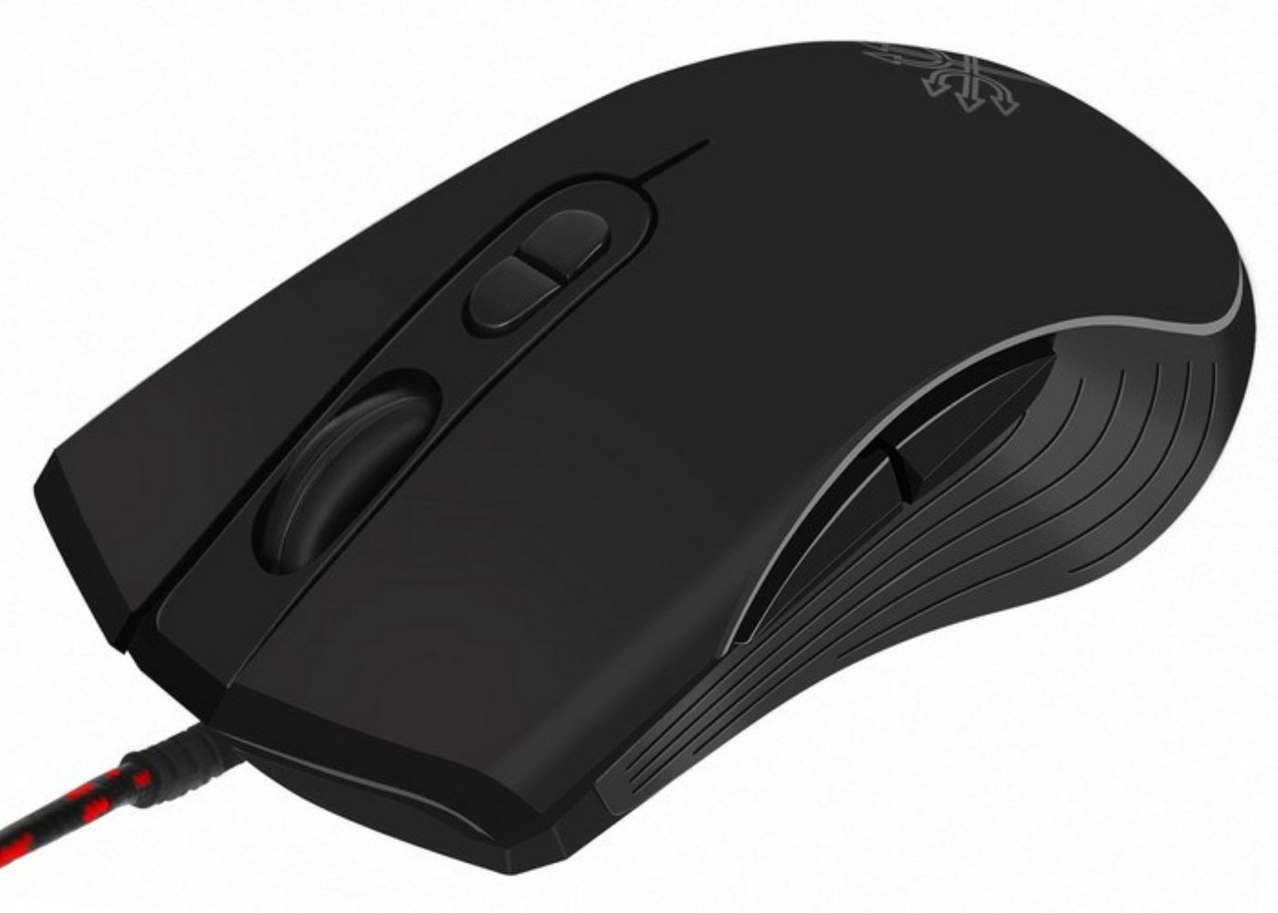 Dunmoon Kabelgebundene Gaming-Maus USB LED Hintergrundbeleuchtung Schwarz Gaming-Maus (kabelgebunden, LED-Beleuchtung Ergonomisch Rutschfeste Gleiter) – Bild 5 von 5