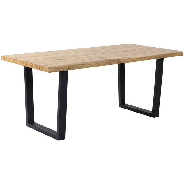 Duo Collection Baumkantentisch Tisch Thea, Massives Kufengestell aus Metall, Belastbarkeit bis 100 kg