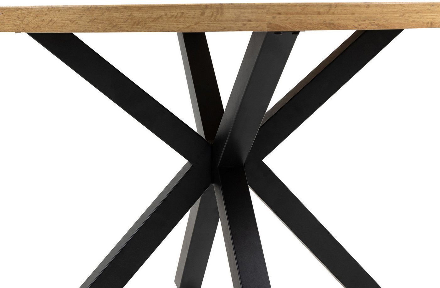 Duo Collection Esstisch Damira Tisch rund, Massives Metallgestell, Belastbarkeit bis 100 kg – Bild 5 von 5