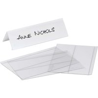 DURABLE Tischnamensschilder aus PET 61 x 210 mm, 10 Stk.