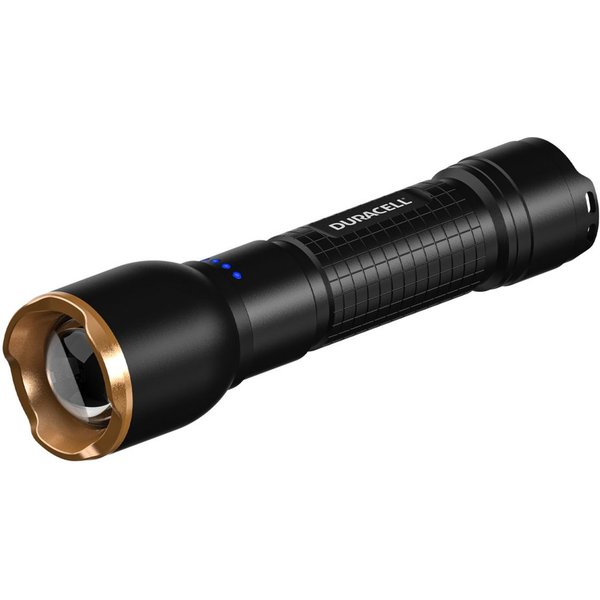 Duracell LED Taschenlampe DF2500R, High/Mid/ Low Focus-Funktion aufladbar USB-C in & out