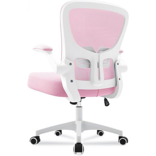 Durrafy Bürostuhl Ergonomischer Bürostuhl,Schreibtischstuhl mit klappbaren Armlehnen, Chefsessel mit 150 kg Tragfähigkeit