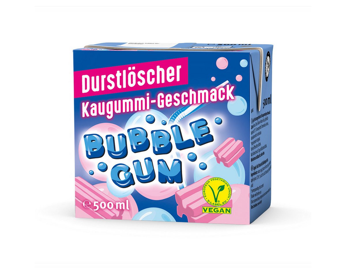DURSTLOESCHER Softgetränk, Durstlöscher Bubble Gum super erfrischende Kombination 500ml 12er Pack – Bild 2 von 3