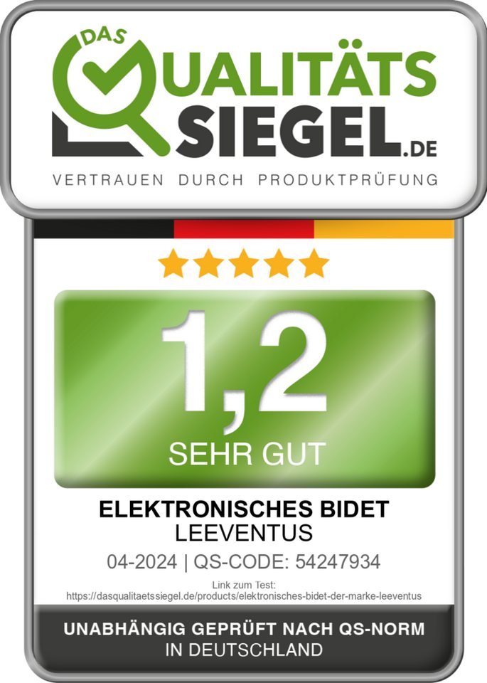 LEEVENTUS Dusch-WC-Sitz LEEVENTUS Dusch WC Aufsatz, Toilettendeckel, Toilettensitz, WC Sitz – Bild 2 von 5