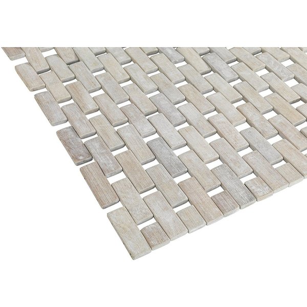 WENKO Duschmatte WENKO Badematte, Bambus, Höhe 80 mm, für Badezimmer geeignet, angenehme Trittkomfort, rechteckig, Badematte