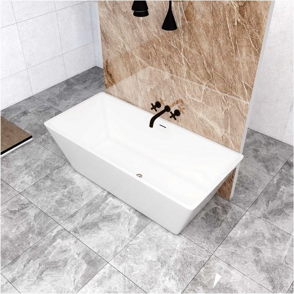 duschspa Badewanne Badewanne Rechteck Modern, weiß, Acrylbadewanne 150x72, (Set)