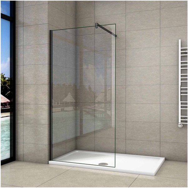 duschspa Duschwand 10mm ESG Nano Glas Walk in Dusche Duschwand Duschtrennwand Glaswand, Einscheibensicherheitsglas, Sicherheitsglas, (Set), Nano Glas