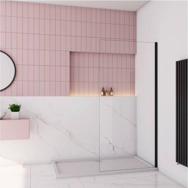 duschspa Duschwand 30-160cm Nano Glas Duschwand Duschtrennwand Walk in Dusche, Einscheibensicherheitsglas, Sicherheitsglas, (Set), Nano Glas