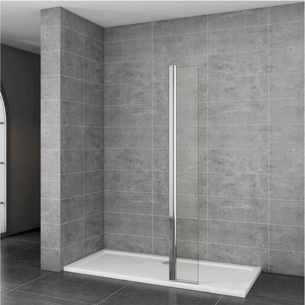 duschspa Duschwand drehbar Flipper-Panel 30/40cm 200cm 8mm ESG Nano Glas, Einscheibensicherheitsglas, Sicherheitsglas, (Set), Nano Glas
