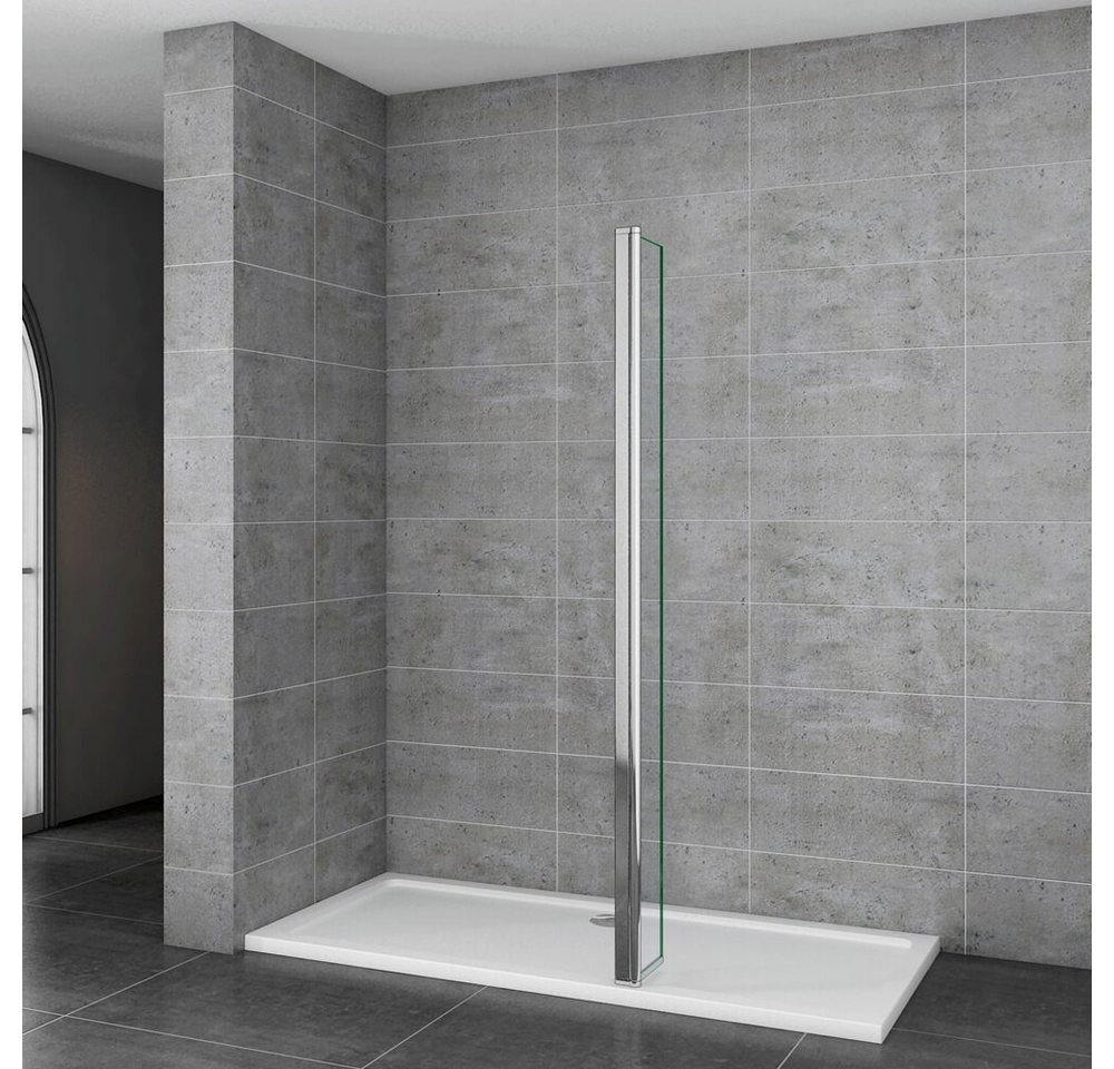 duschspa Duschwand drehbar Flipper-Panel 30/40cm 200cm 8mm ESG Nano Glas, Einscheibensicherheitsglas, Sicherheitsglas, (Set), Nano Glas – Bild 2 von 5