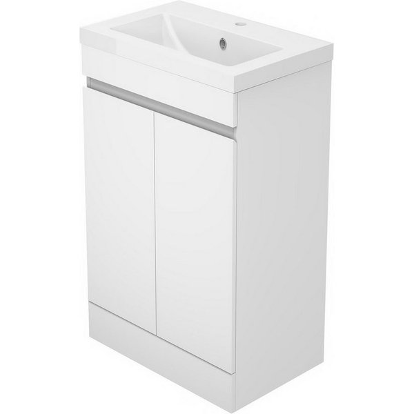 duschspa Waschtisch Badmöbel 50 cm Waschbecken mit Unterschrank, Standschrank