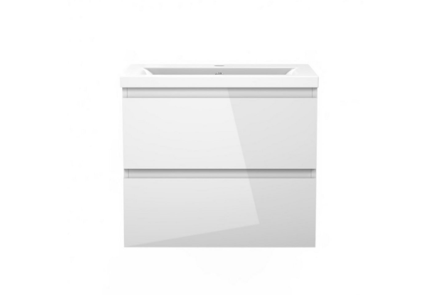 duschspa Waschtisch Badmöbel Set Waschbecken mit Unterschrank MDF, Beite 50/60/80/100 cm – Bild 2 von 5
