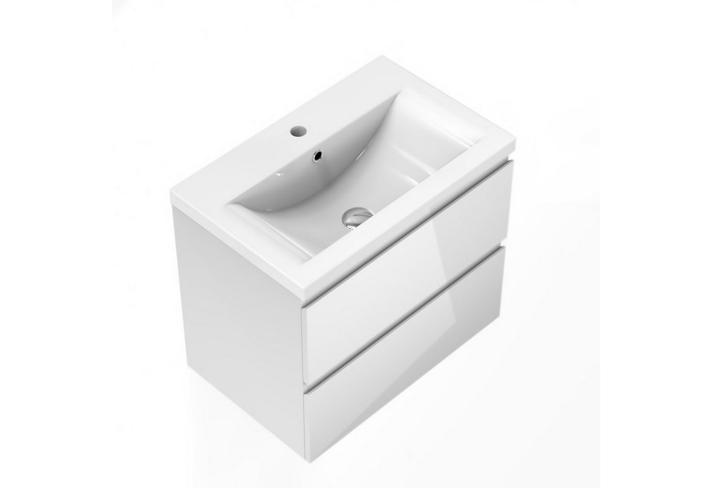 duschspa Waschtisch Badmöbel Set Waschbecken mit Unterschrank MDF, Beite 50/60/80/100 cm – Bild 3 von 5