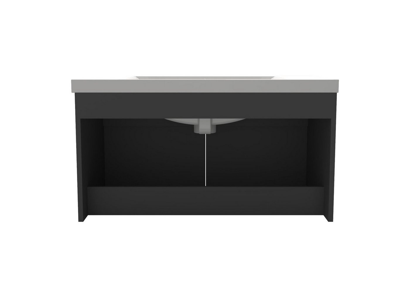 duschspa Waschtisch Badmöbel Set Waschbecken mit Unterschrank, Beite 60/80/100 cm – Bild 5 von 5