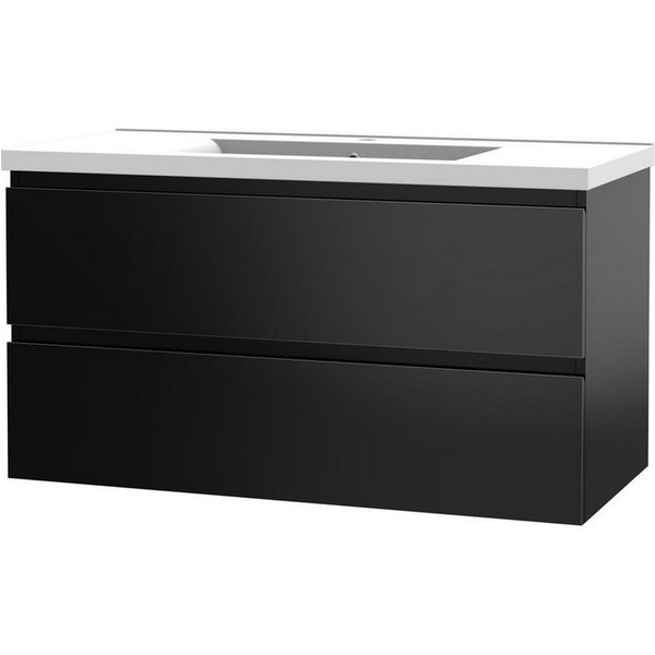 duschspa Waschtisch Badmöbel Set Waschbecken mit Unterschrank MDF, Beite 50/60/80/100 cm