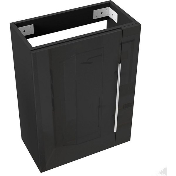 duschspa Waschtisch Unterschrank Badschrank Waschbeckenunterschrank Waschtischunterschrank, Hochglanz, Hängeschrank