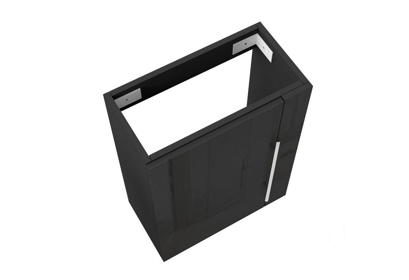 duschspa Waschtisch Unterschrank Badschrank Waschbeckenunterschrank Waschtischunterschrank, Hochglanz, Hängeschrank – Bild 2 von 5