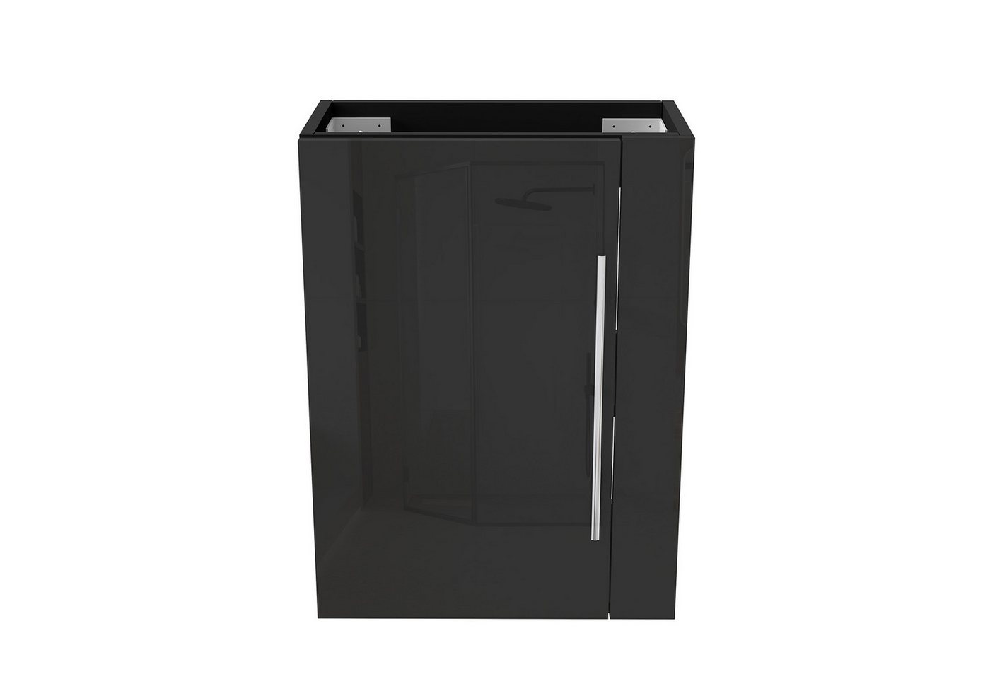 duschspa Waschtisch Unterschrank Badschrank Waschbeckenunterschrank Waschtischunterschrank, Hochglanz, Hängeschrank – Bild 4 von 5