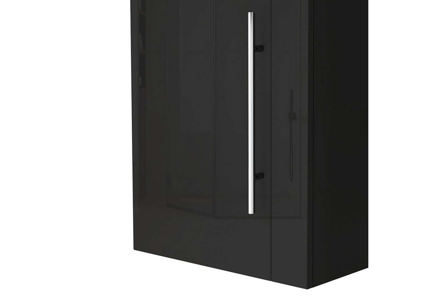 duschspa Waschtisch Unterschrank Badschrank Waschbeckenunterschrank Waschtischunterschrank, Hochglanz, Hängeschrank – Bild 5 von 5