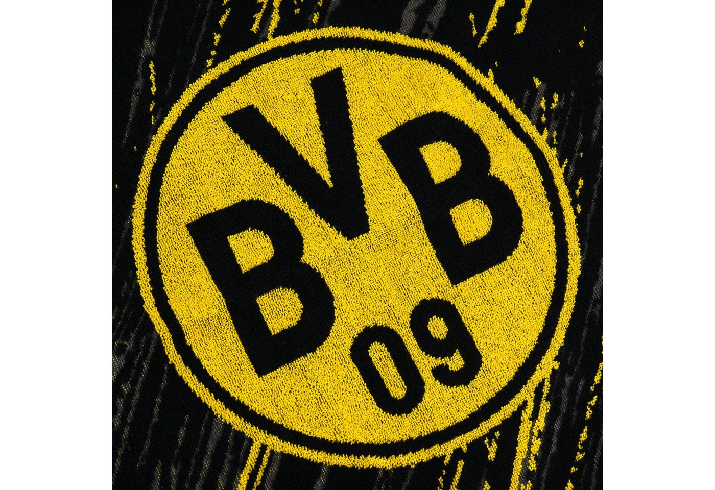 BVB Duschtuch BVB Duschtuch Tricolor 70 x 140cm, Baumwolle (Packung, 1-St), Mit BVB-Emblem – Bild 2 von 5