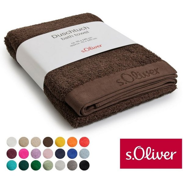 s.Oliver Duschtuch s.Oliver, Premium Qualität, 600 gr/m², auch als Sets erhältlich, Walkfrottier (1-St), große Farbauswahl, auch als Handtuch, Waschhandschuh, G
