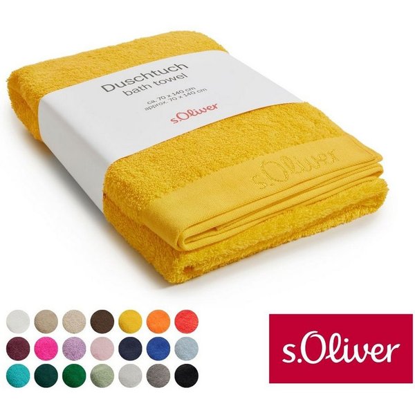 s.Oliver Duschtuch s.Oliver, Premium Qualität, 600 gr/m², auch als Sets erhältlich, Walkfrottier (1-St), große Farbauswahl, auch als Handtuch, Waschhandschuh, G