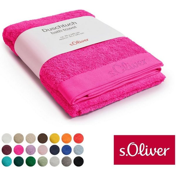 s.Oliver Duschtuch s.Oliver, Premium Qualität, 600 gr/m², auch als Sets erhältlich, Walkfrottier (1-St), große Farbauswahl, auch als Handtuch, Waschhandschuh, G