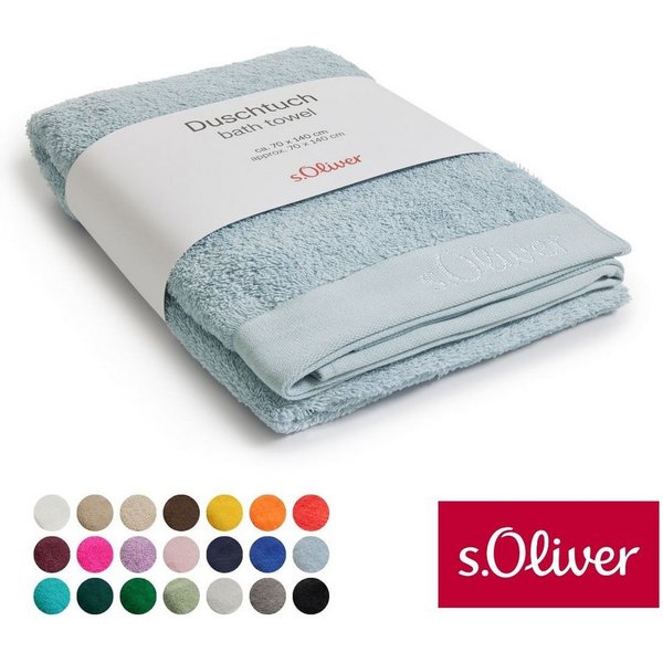 s.Oliver Duschtuch s.Oliver, Premium Qualität, 600 gr/m², auch als Sets erhältlich, Walkfrottier (1-St), große Farbauswahl, auch als Handtuch, Waschhandschuh, G